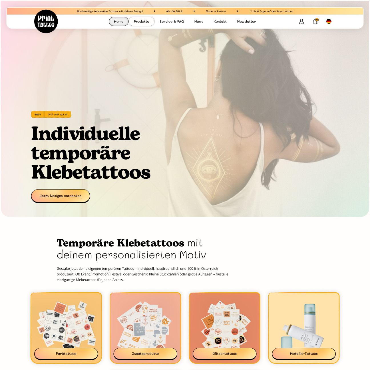 Print Tattoo — Onlineshop